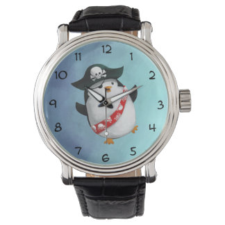 Cute Pirate Penguin Watch