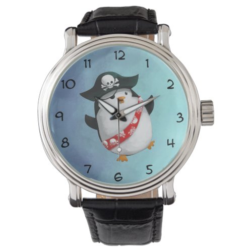 Cute Pirate Penguin Watch