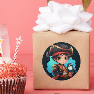 Cute pirate sticker