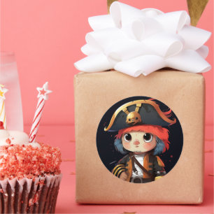 Cute pirate sticker
