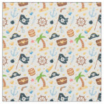 Cute Pirate Themed Nautical Pattern  Fabric