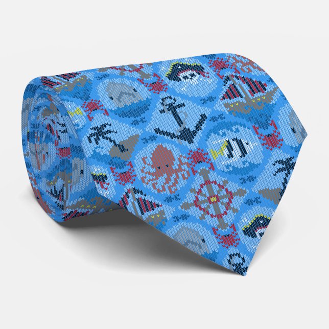 Cute Pirates Neck Tie (Rolled)