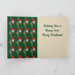 Cute Pit Bull Christmas Holiday Card | Zazzle