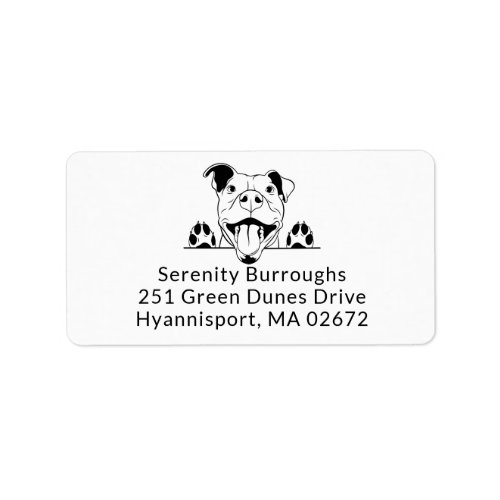 Cute Pit Bull Lover Pittie Pitbull Love Puppy Dog Label