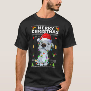 Cute Pit Bull Puppy Merry Christmas Ugly Sweater P