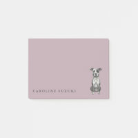 Cute Pit Bull Terrier Dog Drawing, Personalized