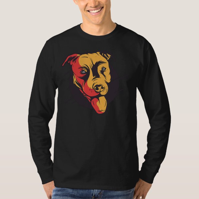 Cute Pit Bull Terrier Lover Pitbull Mom Pittie Dad T-Shirt (Front)