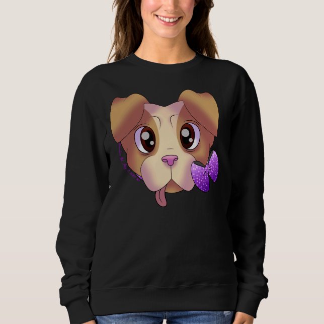 Cute Pitbull 15 Sweatshirt (Front)