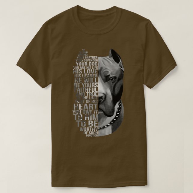 Cute pitbull design T-Shirt (Design Front)