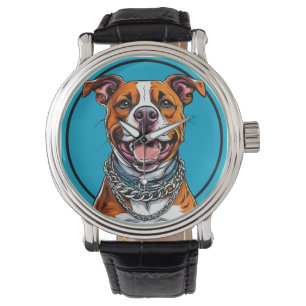 Cute Pitbull dog Watch