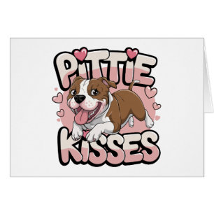 Cute Pitbull Thinking of You Love Pittie Pit Bull Cards