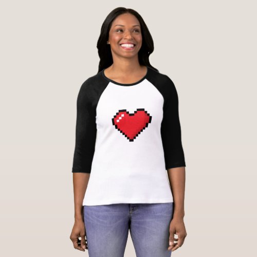 Cute Pixel Heart Design for T-Shirt Cute Pixel Heart Design for T_Shirt