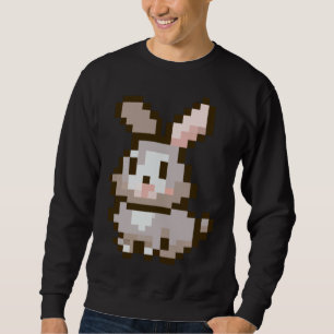 cute Pixelated Easter Video Game Easter Bunny Gami Sweatshirt