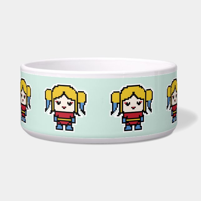 Cute pixeled bad girl bowl (Front)