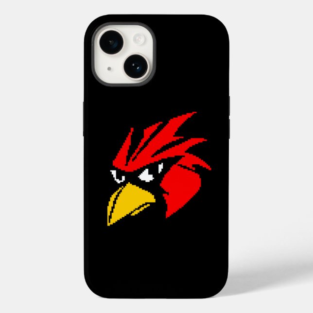 Cute pixeled bird face Case-Mate iPhone case (Back)