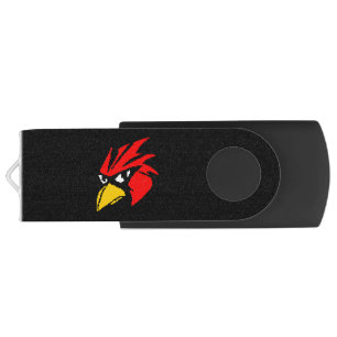 Cute pixeled bird face drawstring bag hand sanitiz flash drive