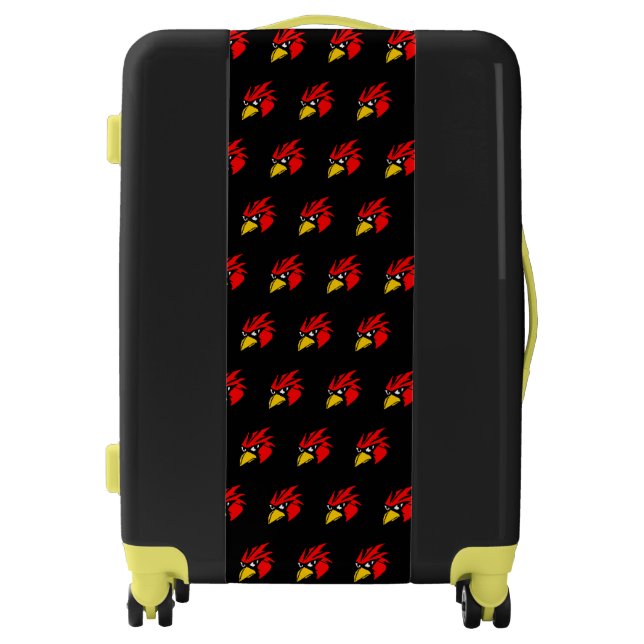 Cute pixeled bird face luggage (Front)
