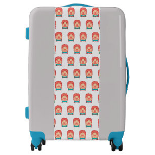 Cute pixeled clown face  throw pillow luggage