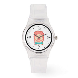 Cute pixeled clown face  watch