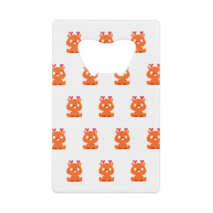 Cute pixeled deer baby playing cards watch credit card bottle opener