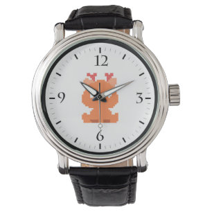 Cute pixeled deer baby watch