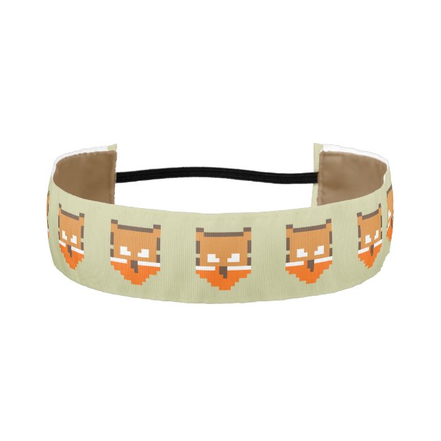 Cute pixeled fox face Case-Mate iPhone case Athletic Headband (Front)