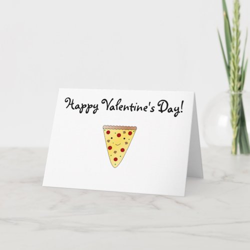 Cute pizza holiday card