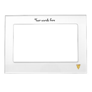 Cute pizza magnetic frame