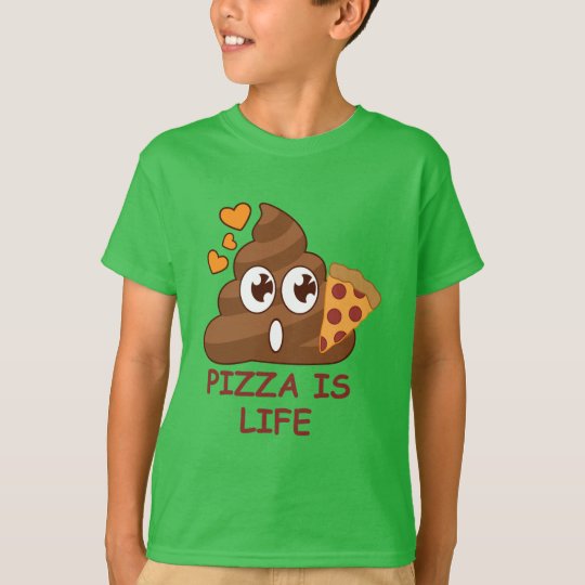 Cute Pizza Poop Emoji TShirt