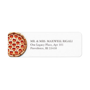 Cute Pizza Return Address Envelope Labels