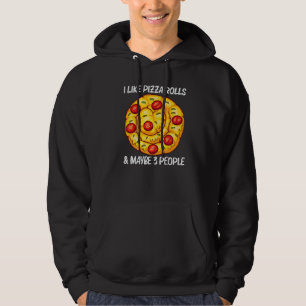 Cute Pizza Roll For Men Women Pizza Snack Food Hoodie