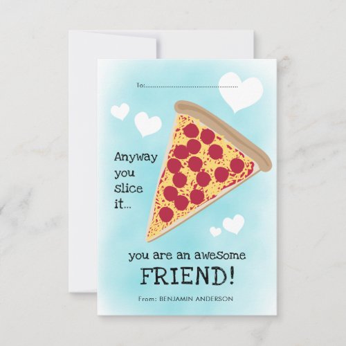 Cute Pizza Slice Classroom Friendship