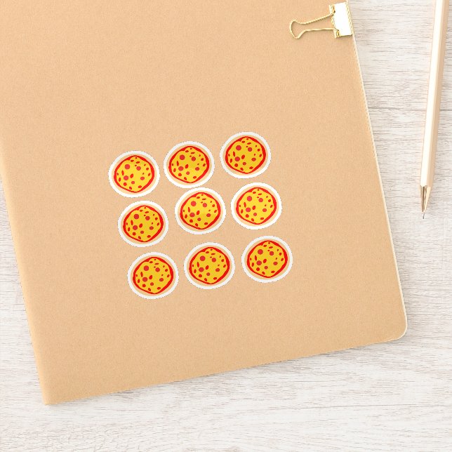 Cute Pizza Sticker (Notebook)