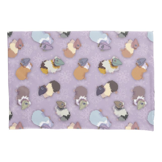 Cute Plague Doctor Guinea Pigs Purple Duvet Cover  (Front)