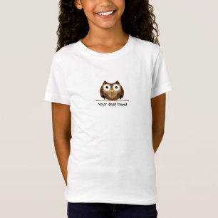 Cute Plaid Brown Horned OwlCute Plaid Brown Horned T-Shirt