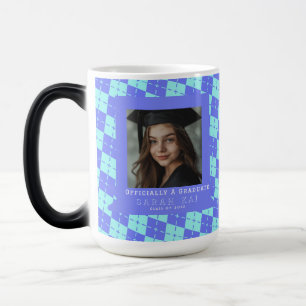 Cute Plaid Pattern Gift For Him Graduation Color Morph Mug