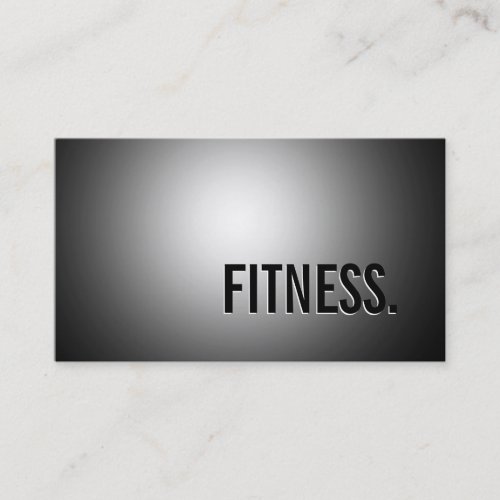 Cute Plain Gray Pattern Fitness Business Card