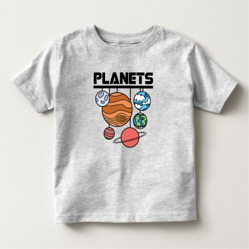 Cute Planets Toddler T_shirt