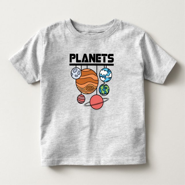 Cute Planets Toddler T-shirt (Front)