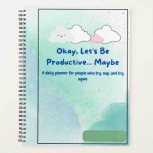 Cute planner Aesthetic Spiral Notebook 2025