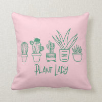 Cute Plant Lady Funny Cactus Quote in Pink Green