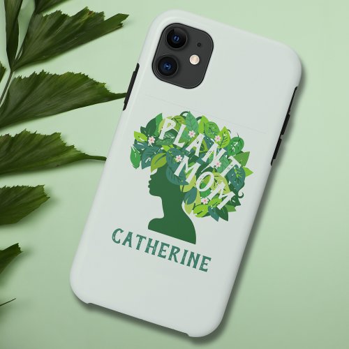 Cute Plant Mom Personalized Plant Lover  iPhone 11 Case