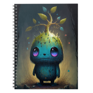 Cute Plant Monster Fantasy Art Notebook