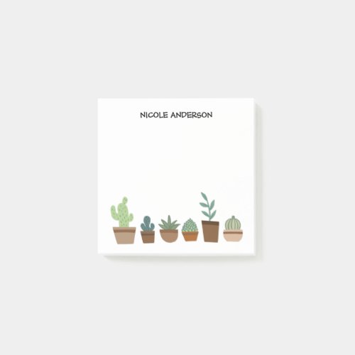 Cute Plants and Succulents Post_it Notes