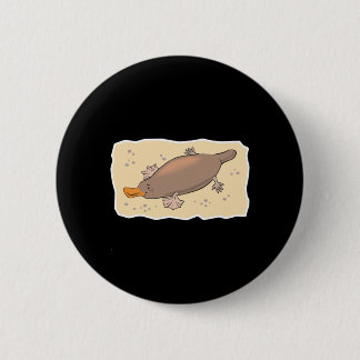 cute platypus in the sand button