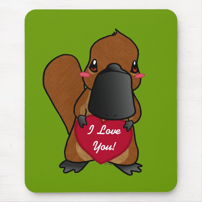Cute Platypus Mouse Pad (Front)