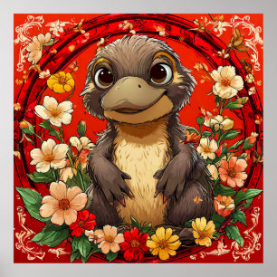 Cute Platypus Poster