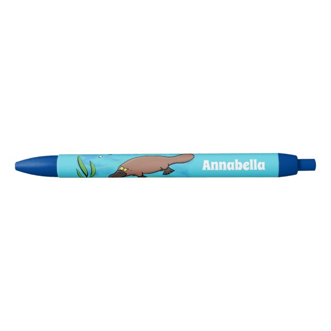 Cute platypus swimming cartoon pen (Front)
