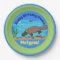 Cute platypus underwater cartoon paper plate