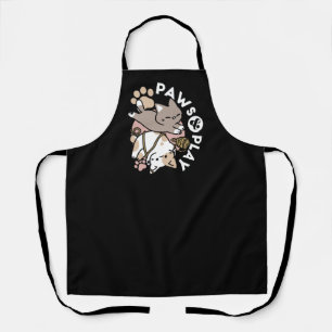 Cute Playful Cats Design – Fun Paws and Play Art Apron